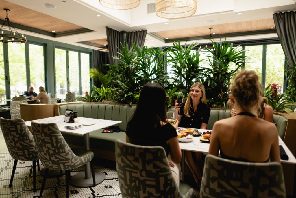 Guests in the dining room at Tucci's