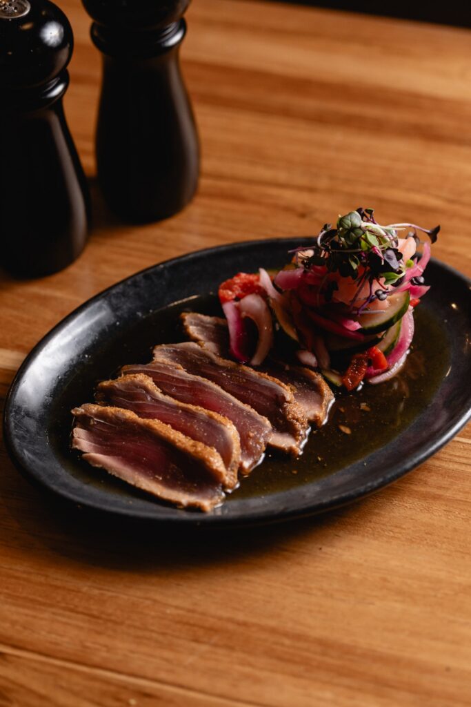Seared ahi tuna at Tucci's